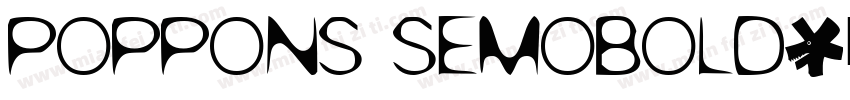 Poppons Semobold字体转换